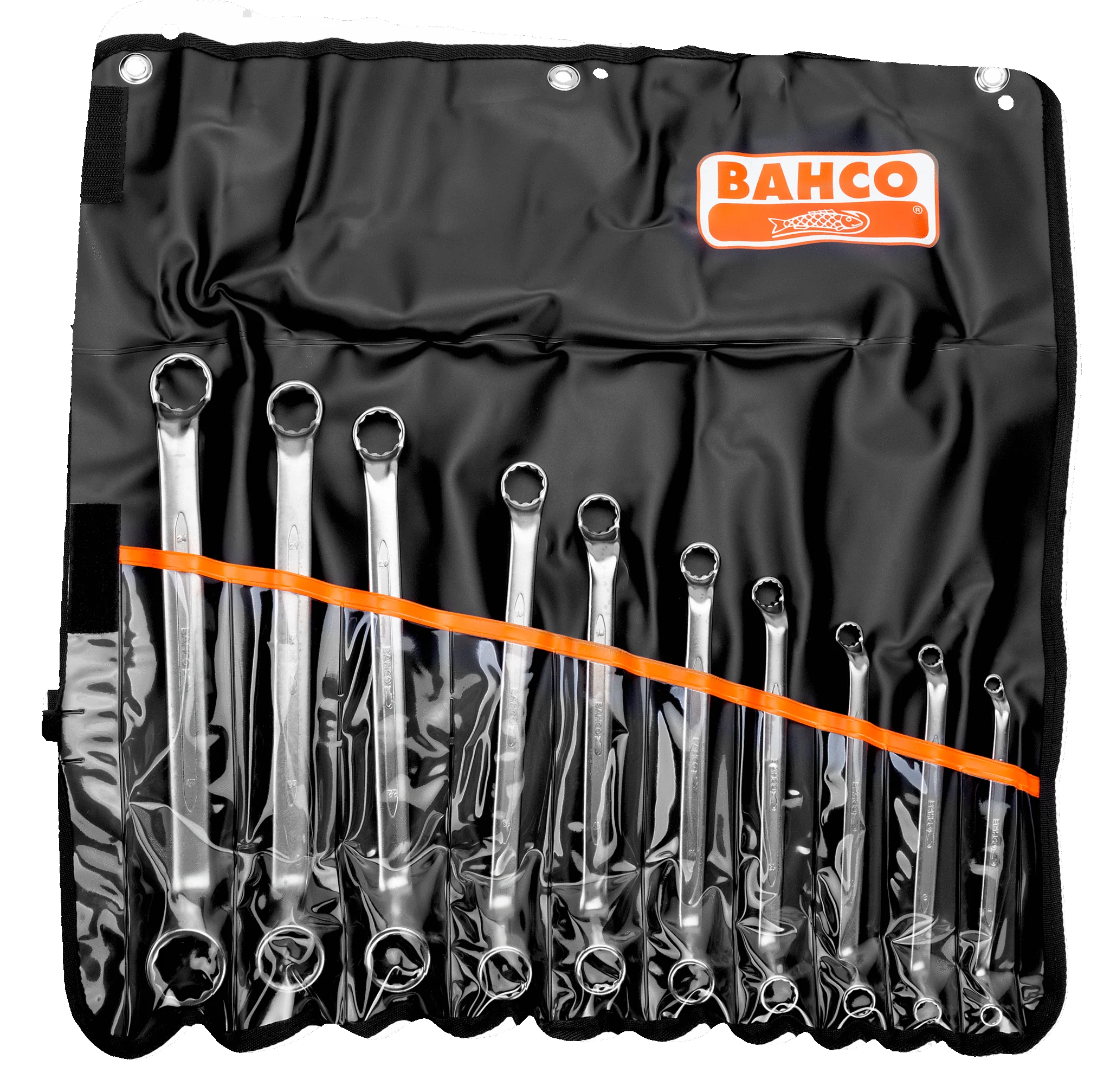 Bahco Double-ended ring wrench, deep bevel, Metric