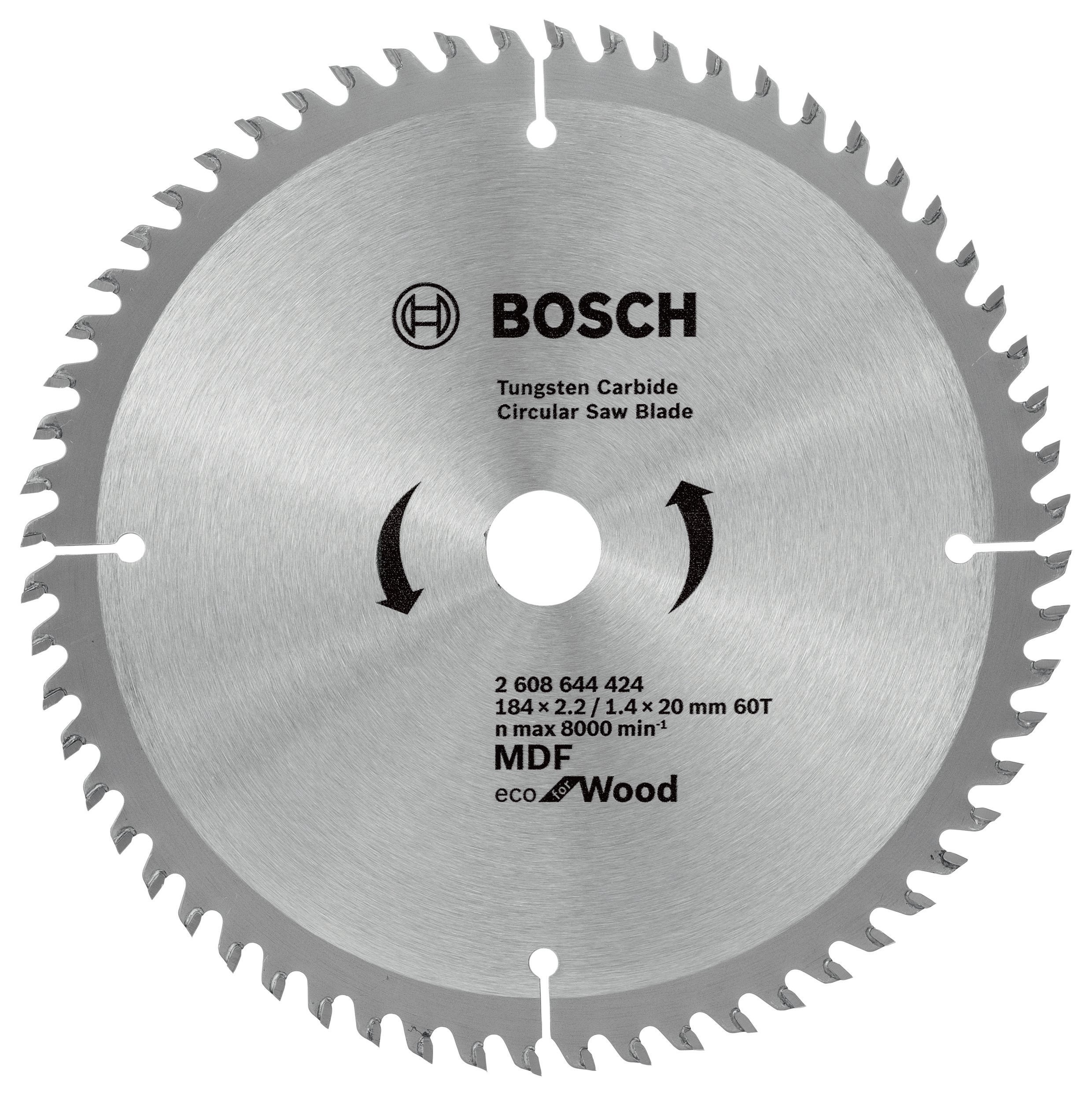 Bosch - Eco for Wood Circular Saw Blade 184*20 mm 60 Teeth