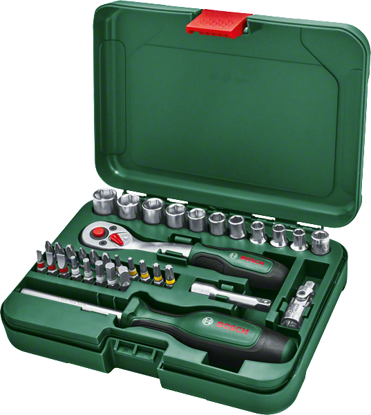 Bosch Hand Tool Set 34 Pieces (Socket - Screwdriver Bits)