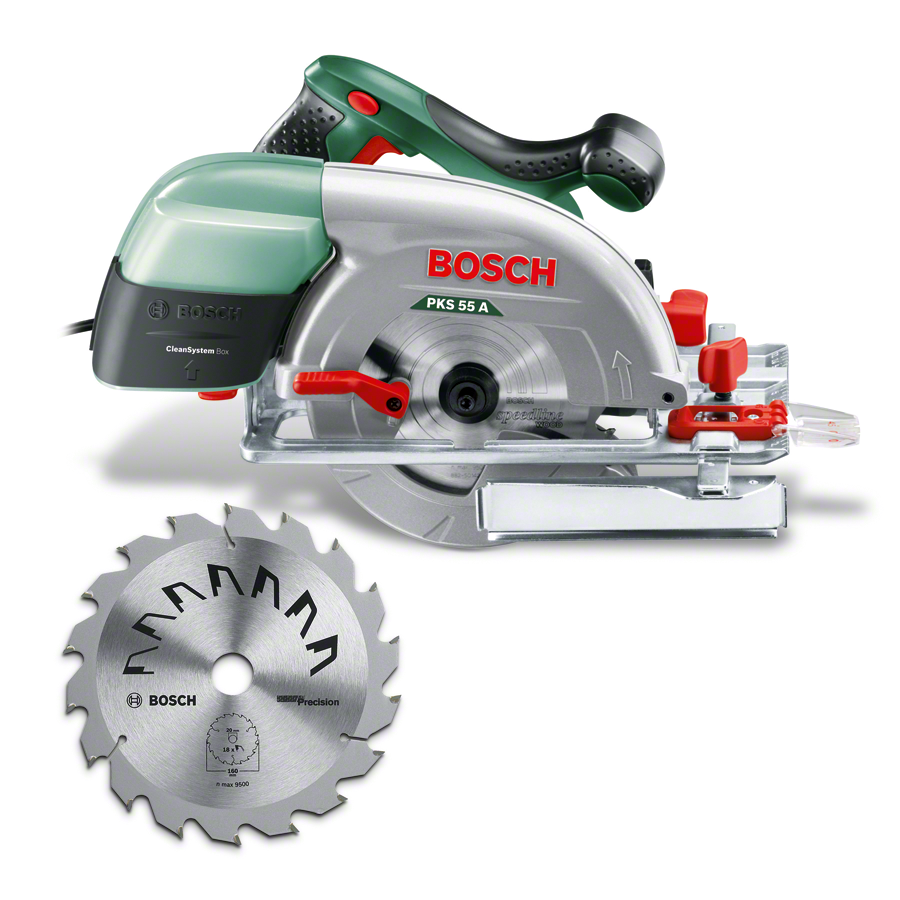 Bosch PKS 55 A Circular Saw (Extra Gift Blade)