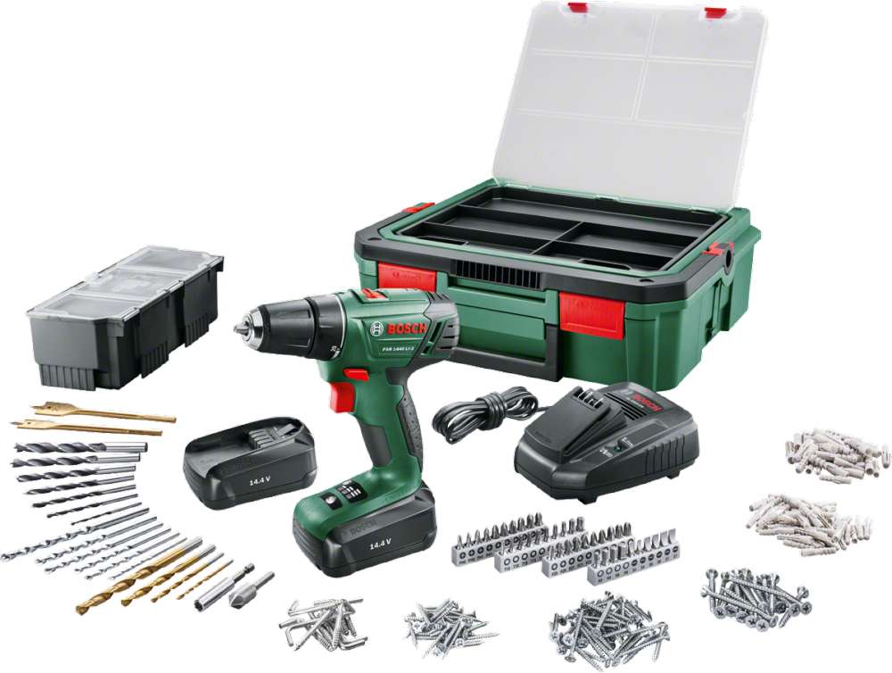 PSR 1440 LI-2 Cordless Drill-Driver + Systembox + 241 Piece Set