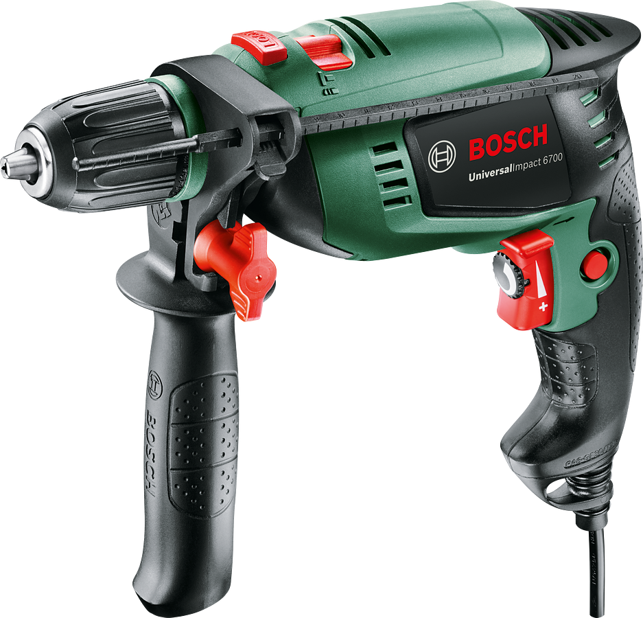 Bosch UniversalImpact 6700 Darbeli Matkap + 5 Parça Set