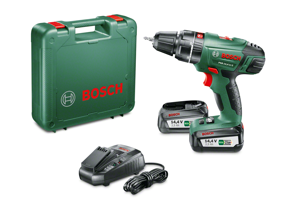 Bosch PSB 14.4 LI-2 Dual Battery 2.5 Ah Cordless Impact Driver/Drilling Machine