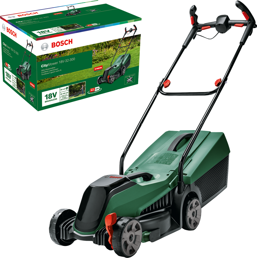 Bosch CityMower 18V-32-300 (Solo) Cordless Lawn Mower