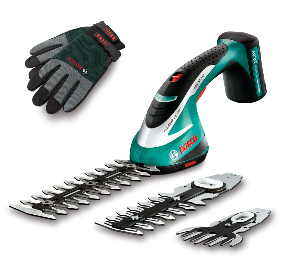 Bosch ASB 10.8 LI Set Cordless Shrub and Grass Shear Set