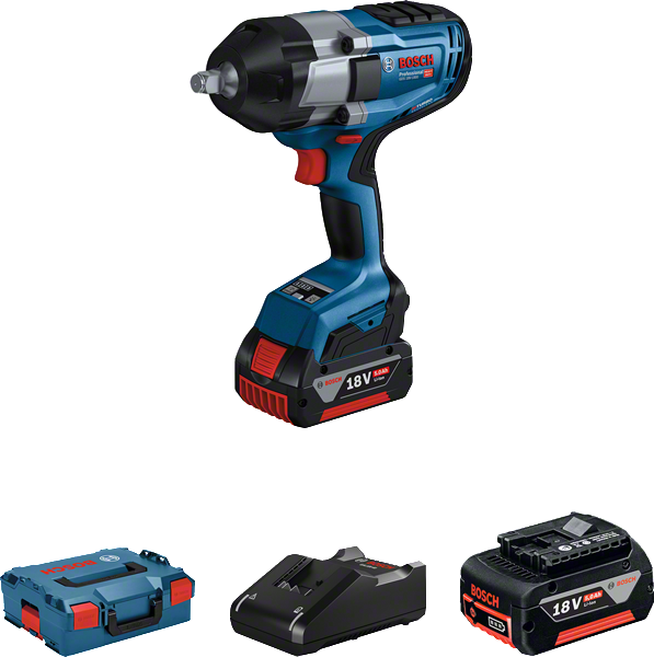 Bosch Professional GDS 18V-1000 (2 x 5.0 Ah; L-Boxx) Akülü Darbeli Somun Sıkma Makinesi