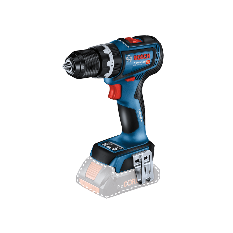 Bosch Professional GSB 18V-90 C (solo) Akülü Darbeli Delme Vidalama Makinesi