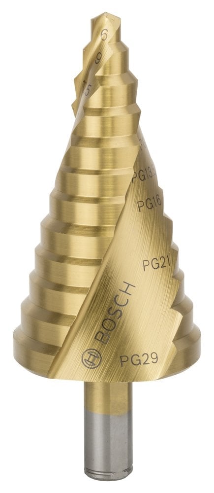 Bosch - HSS-TiN 12 Step Drill Bit PG7-PG29