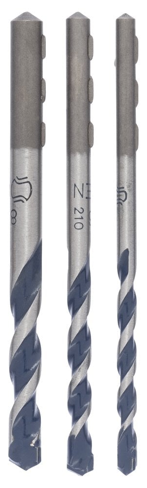 Bosch - cyl-5 Series, Blue Granite Turbo Concrete Drill Bit 3-Piece 5-6-8 mm