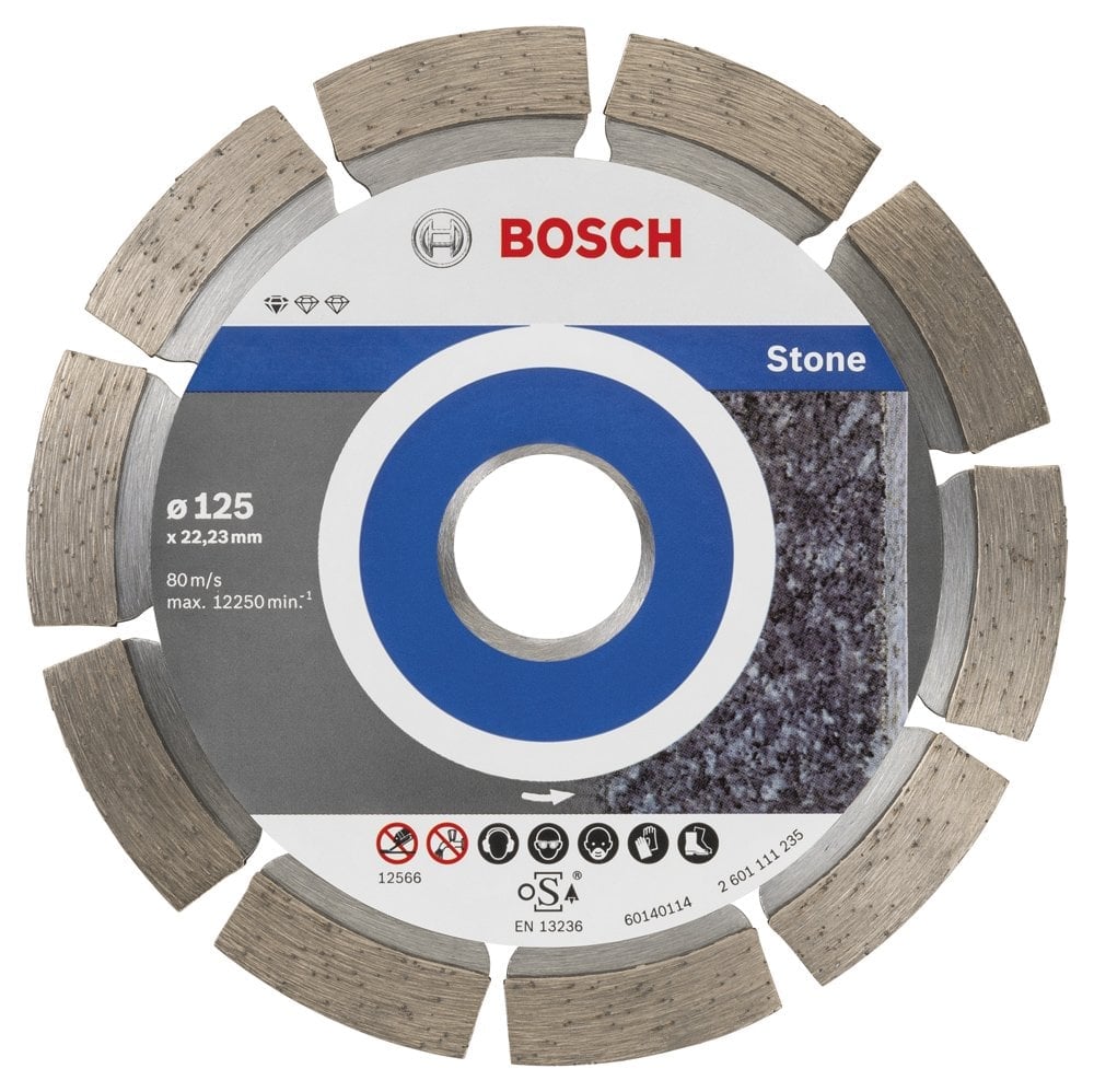 Bosch - Standard Series For Stone, 9+1 Diamond Cutting Disc Set 125mm