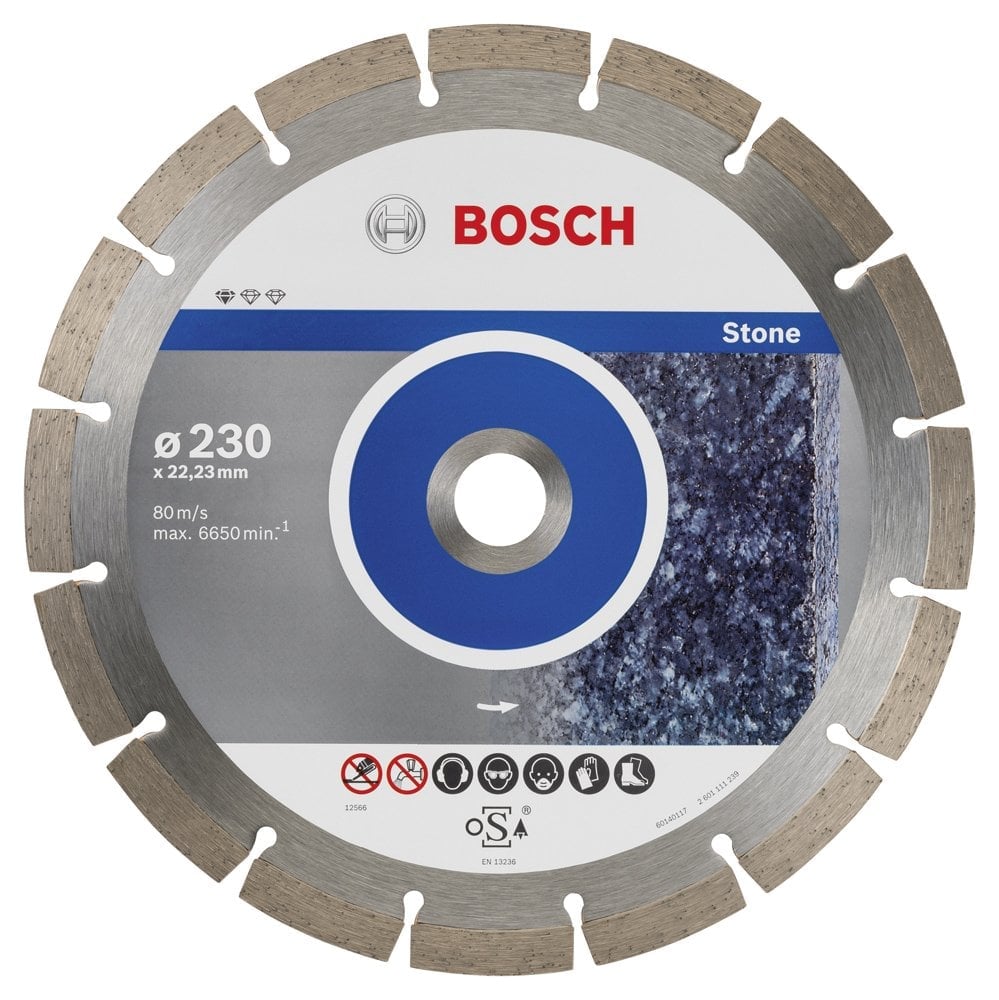 Bosch - Standard Series For Stone, 9+1 Diamond Cutting Disc Set 230mm