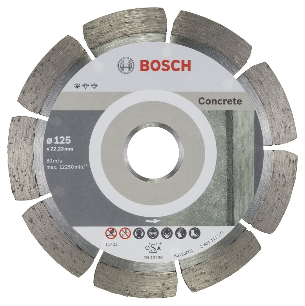 Bosch - Standard Series For Concrete, 9+1 Diamond Cutting Disc Set 125 mm