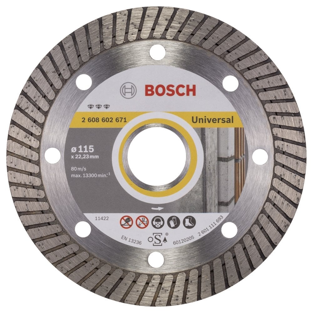 Bosch - Best Series Turbo Segmented Diamond Cutting Disc for General Building Materials 115 mm