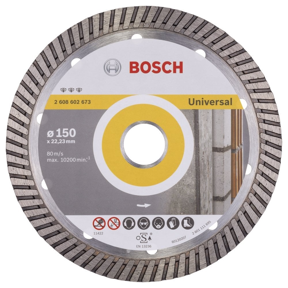 Bosch - Best Series Turbo Segmented Diamond Cutting Disc for General Building Materials 150 mm