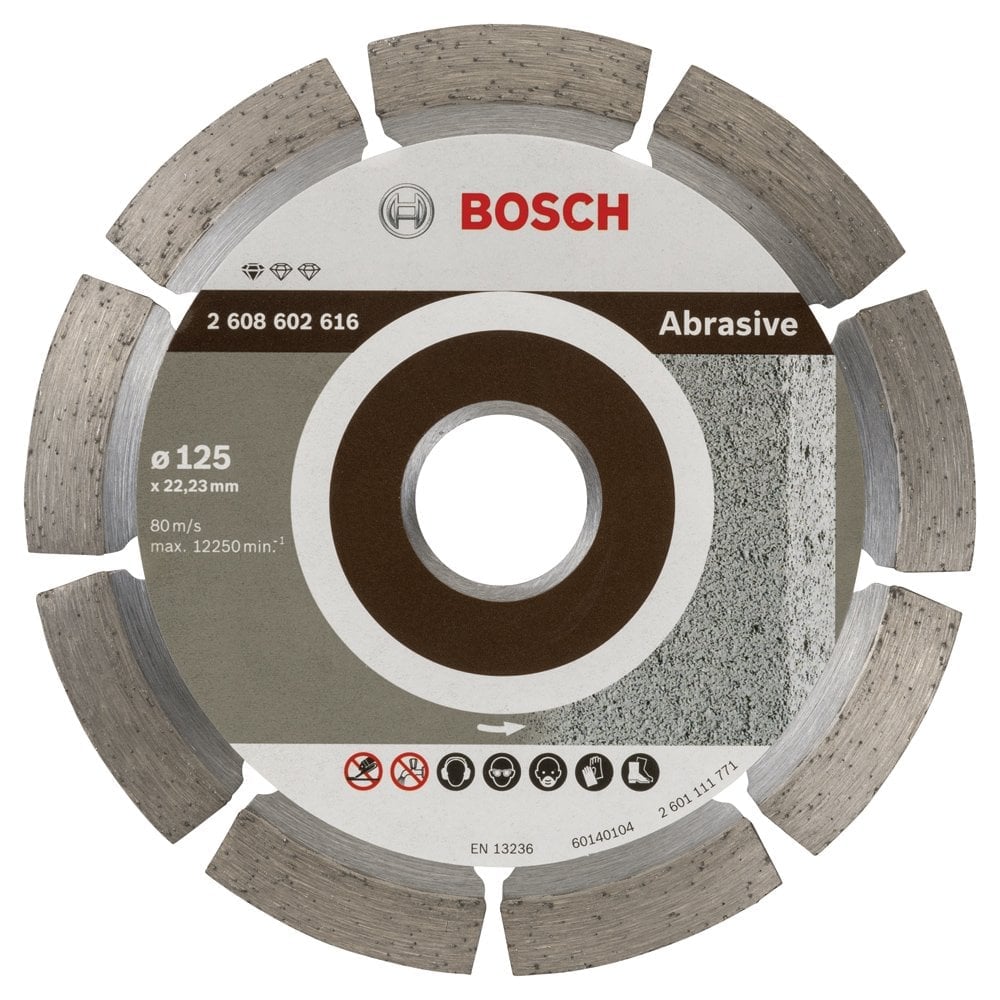 Bosch - Standard Seri Aşındırıcı Malzemeler İçin Elmas Kesme Diski 125 mm