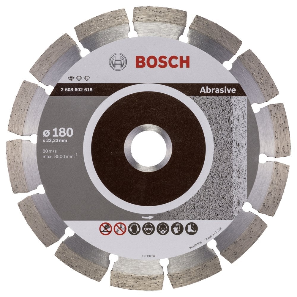 Bosch - Standard Series Diamond Cutting Disc for Abrasive Materials 180 mm