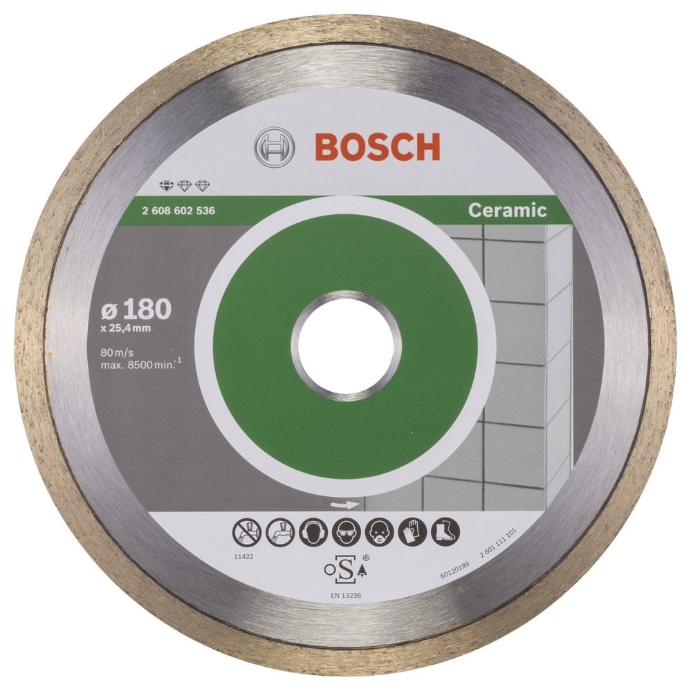 Bosch - Standard Series Diamond Cutting Disc for Ceramics 180 mm