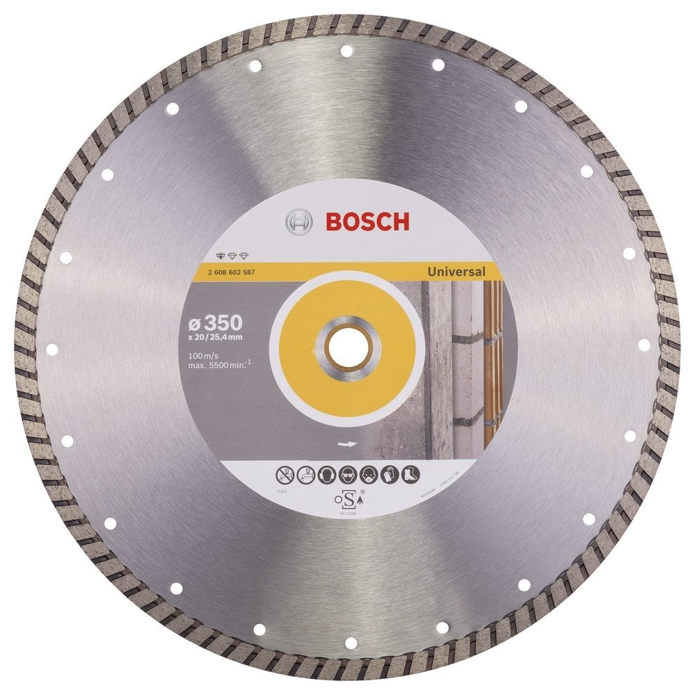 Bosch - Standard Series Turbo Segment Diamond Cutting Disc for General Building Materials 350 mm