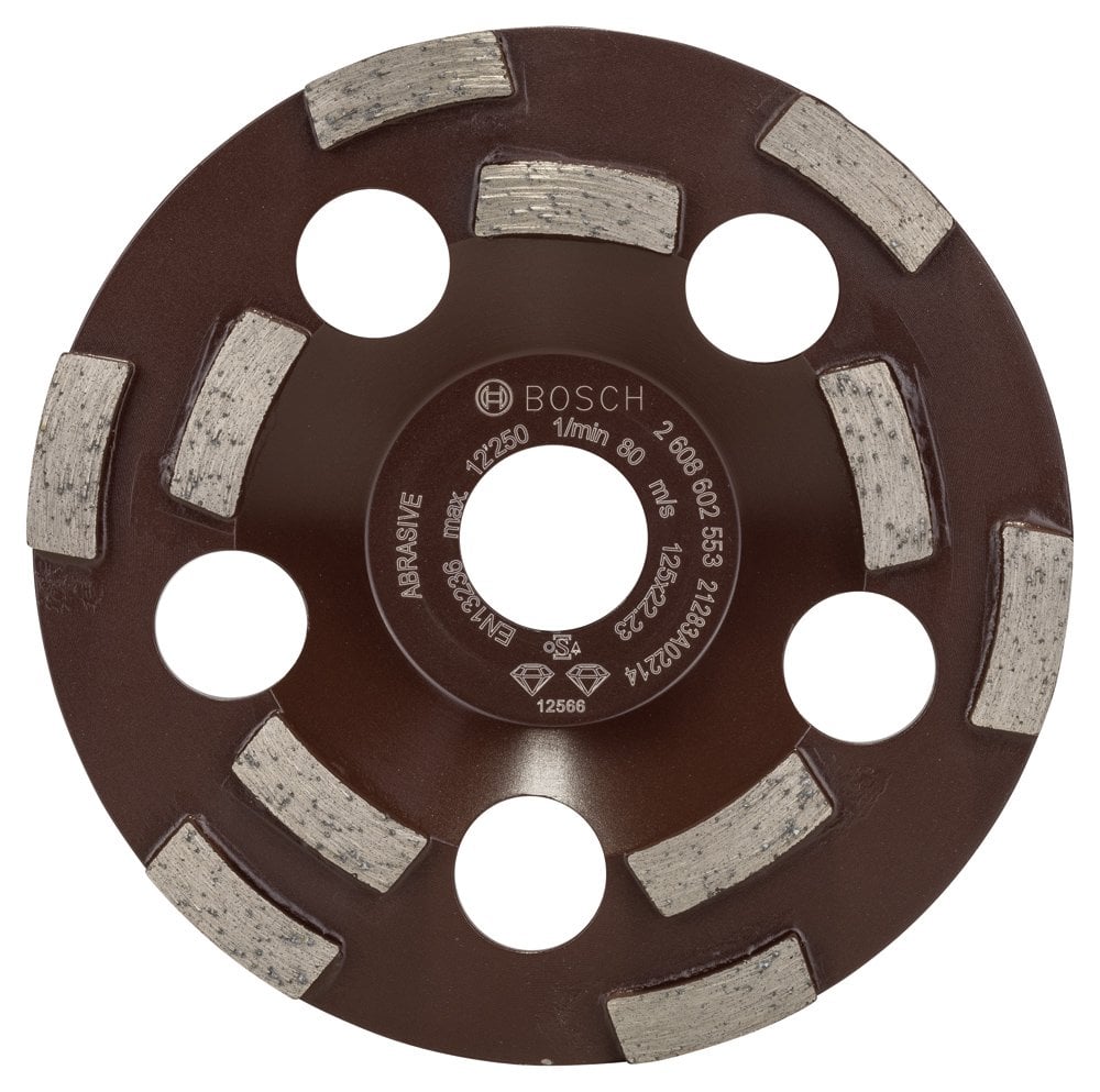 Bosch - Expert Series Diamond Cup Disc for Abrasive Materials 125 mm