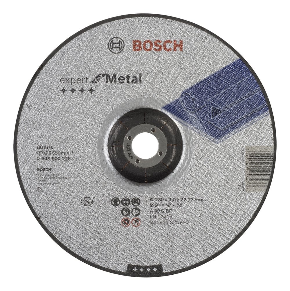 Bosch - 230 * 3.0 mm Expert Series Curved Metal Cutting Disc (Stone)