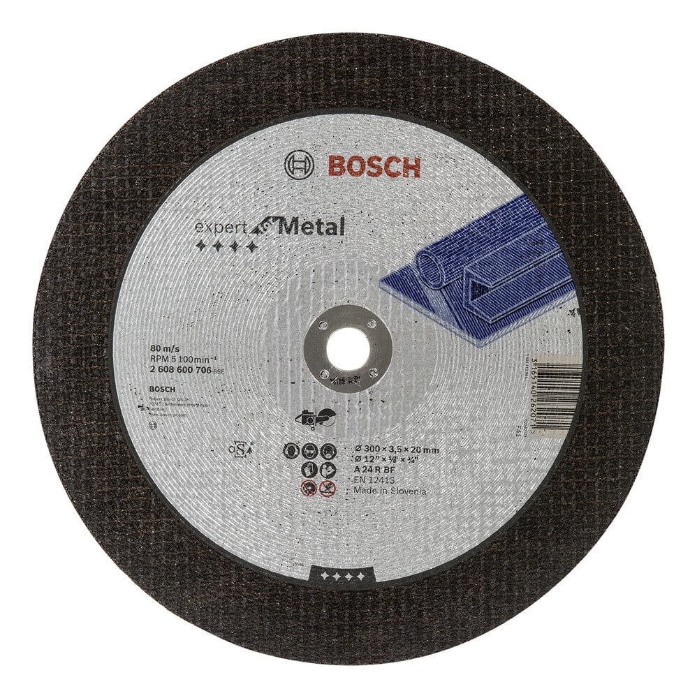 Bosch - 300*20.00*3.5 mm Expert Series Flat Metal Cutting Disc (Stone)