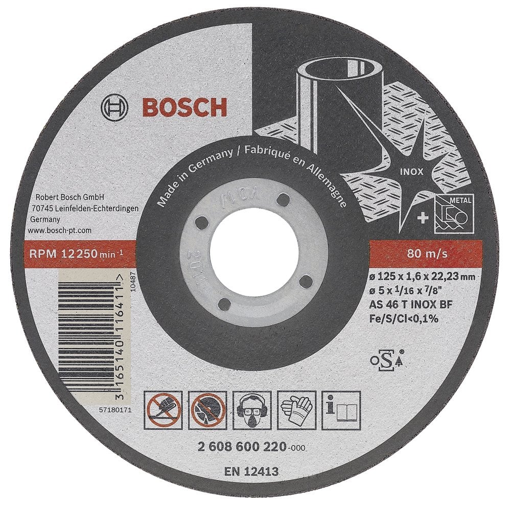 Bosch - 115 * 1.0 mm Best Series Flat Inox (Stainless Steel) Cutting Disc - Rapido Long Life