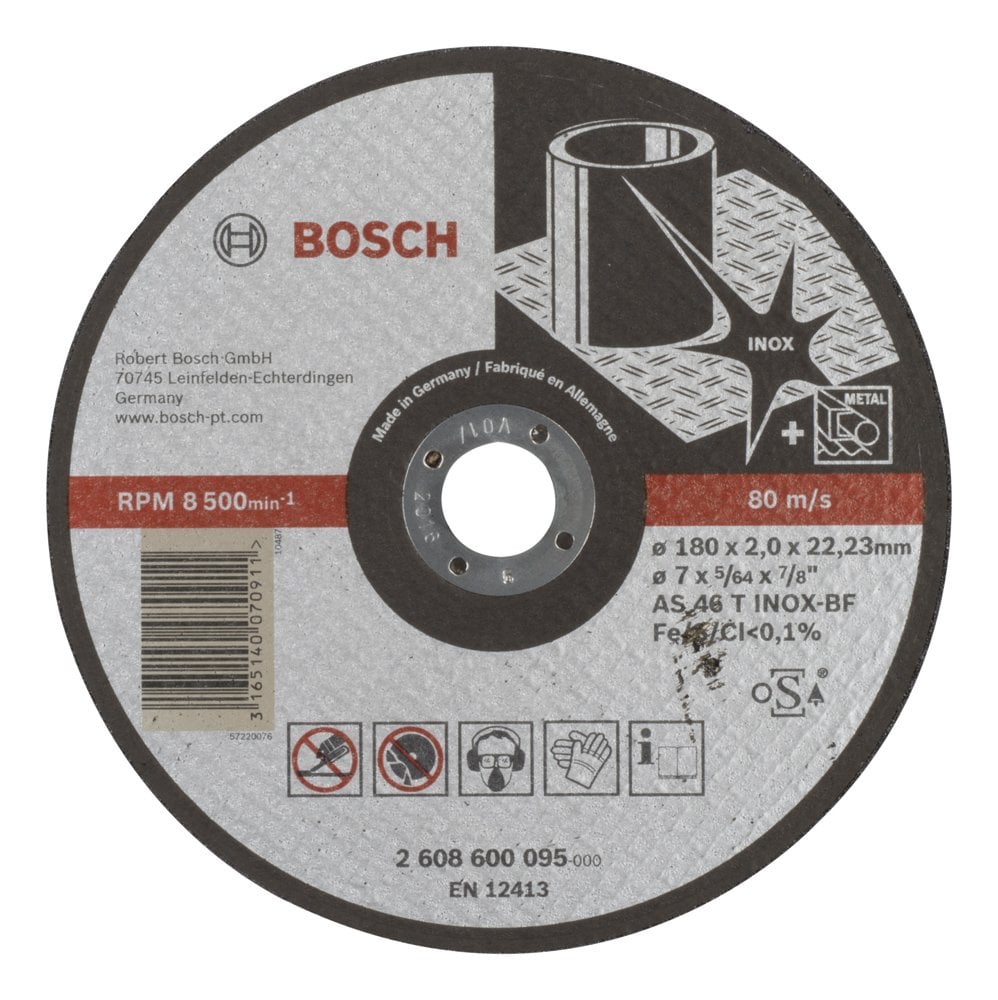 Bosch - 180 * 2.0 mm Expert Series Flat Inox (Stainless Steel) Cutting Disc (Stone)