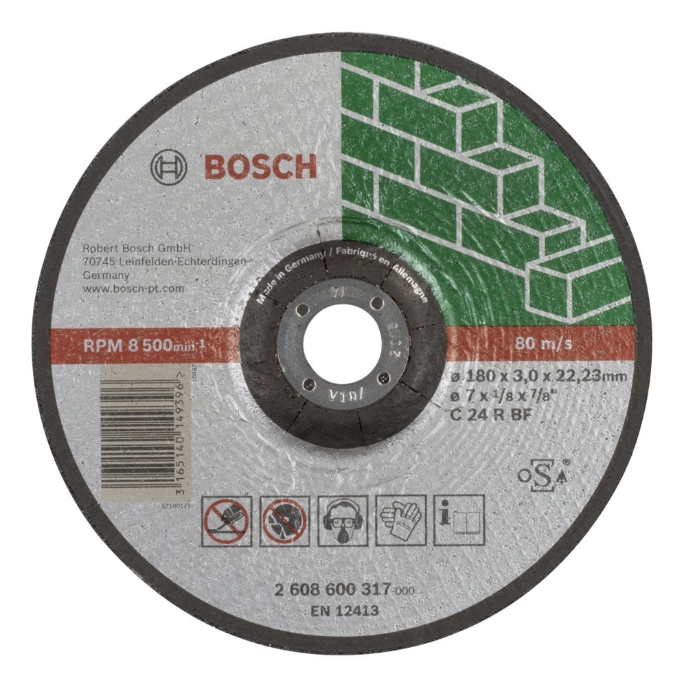 Bosch - 180 * 3.0 mm Expert Series Curved Stone Cutting Disc (Stone)