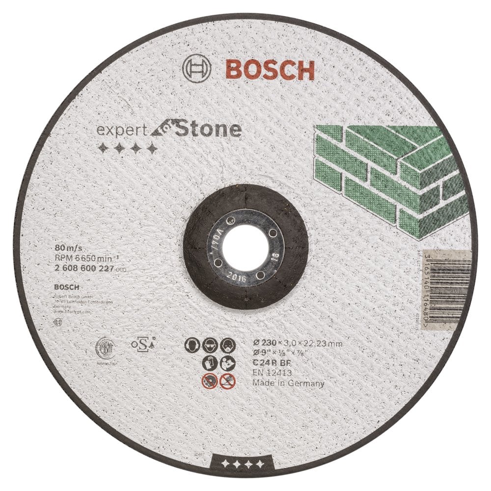 Bosch - 230 * 3.0 mm Expert Series Curved Stone Cutting Disc (Stone)