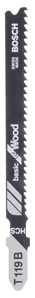 Bosch - Economic Series T 119 B Jigsaw Blade for Wood - Pack of 5