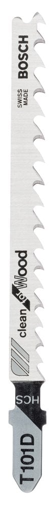 Bosch - Clean Cut Series T 101 D Jigsaw Blade for Wood - Pack of 5