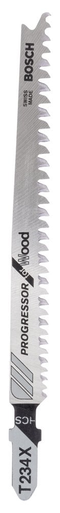 Bosch - T 234 X Jigsaw Blade for Wood with Progressive Increasing Gear Series - Pack of 25