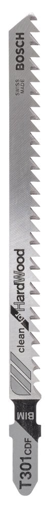 Bosch - Clean Cut Series T 301 CDF Jigsaw Blade for Hardwood - Pack of 5