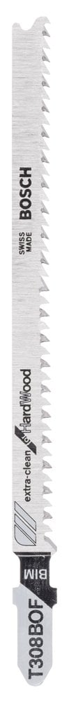 Bosch - Extra Clean Cut Series T 308 BOF Jigsaw Blade for Hard Wood - Pack of 5