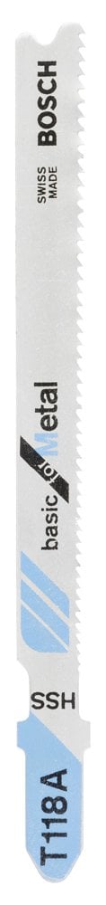 Bosch - Economic Series T 118 A Jigsaw Blade for Metal - Pack of 5