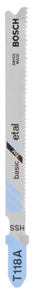 Bosch - Economic Series T 118 A Jigsaw Blade for Metal - 25 Piece Pack