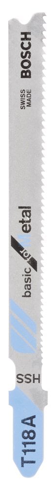 Bosch - Economic Series T 118 A Jigsaw Blade for Metal - Pack of 100