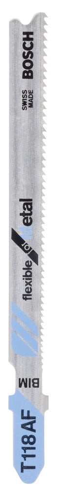 Bosch - T 118 AF Jigsaw Blade for Metal Break-Resistant Series - Pack of 25