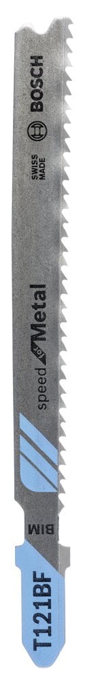 Bosch - Fast Cutting Series T 121 BF Jigsaw Blade for Metal - Pack of 25