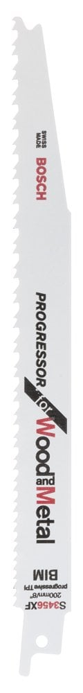 Bosch - Progressor Series Sabre Saw Blade for Wood and Metal S 3456 XF - 2 Pieces