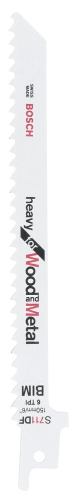 Bosch - Heavy Series Sabre Saw Blade for Wood and Metal S 711 DF - 2 Pieces