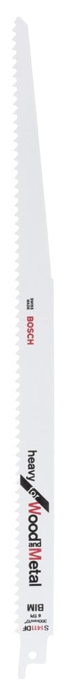 Bosch - Heavy Series Sabre Saw Blade for Wood and Metal S 1411 DF - 5 Pieces