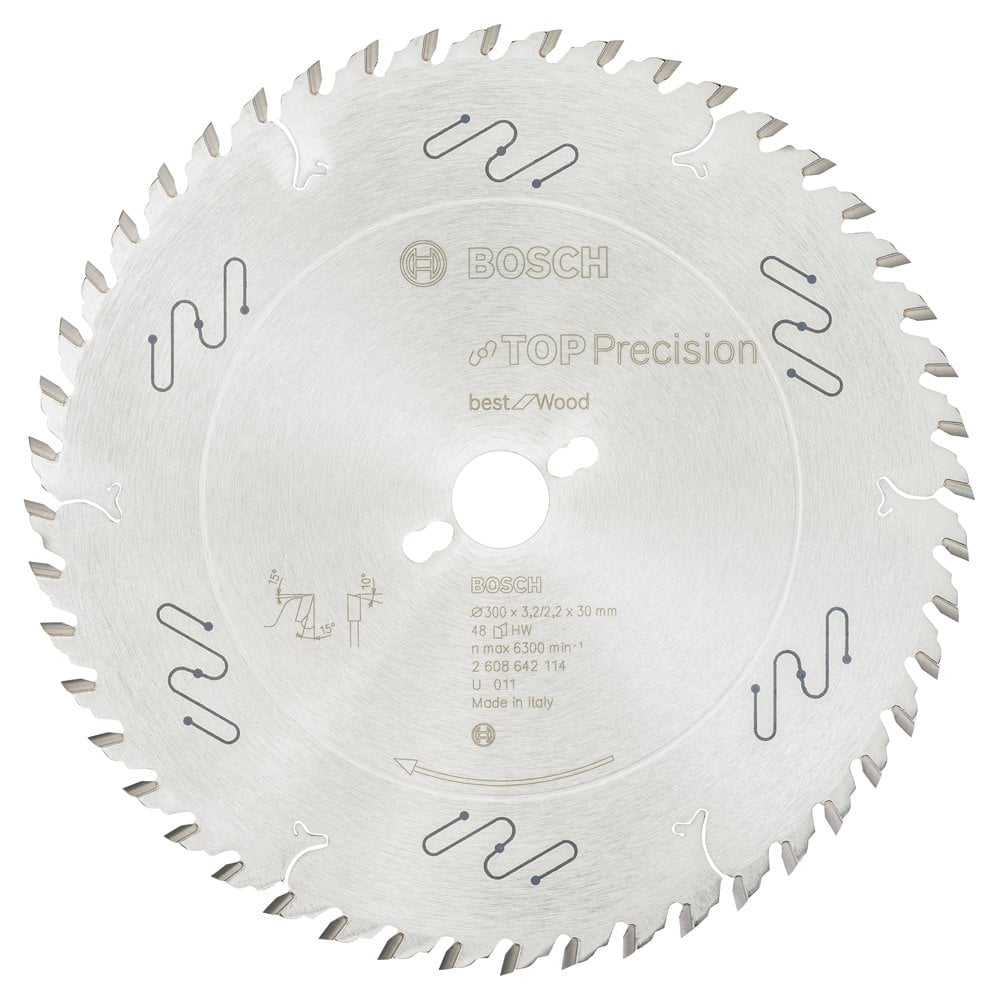 Bosch - Best Series Circular Saw Blade for Fine Cutting Wood 300*30 mm 48 Teeth