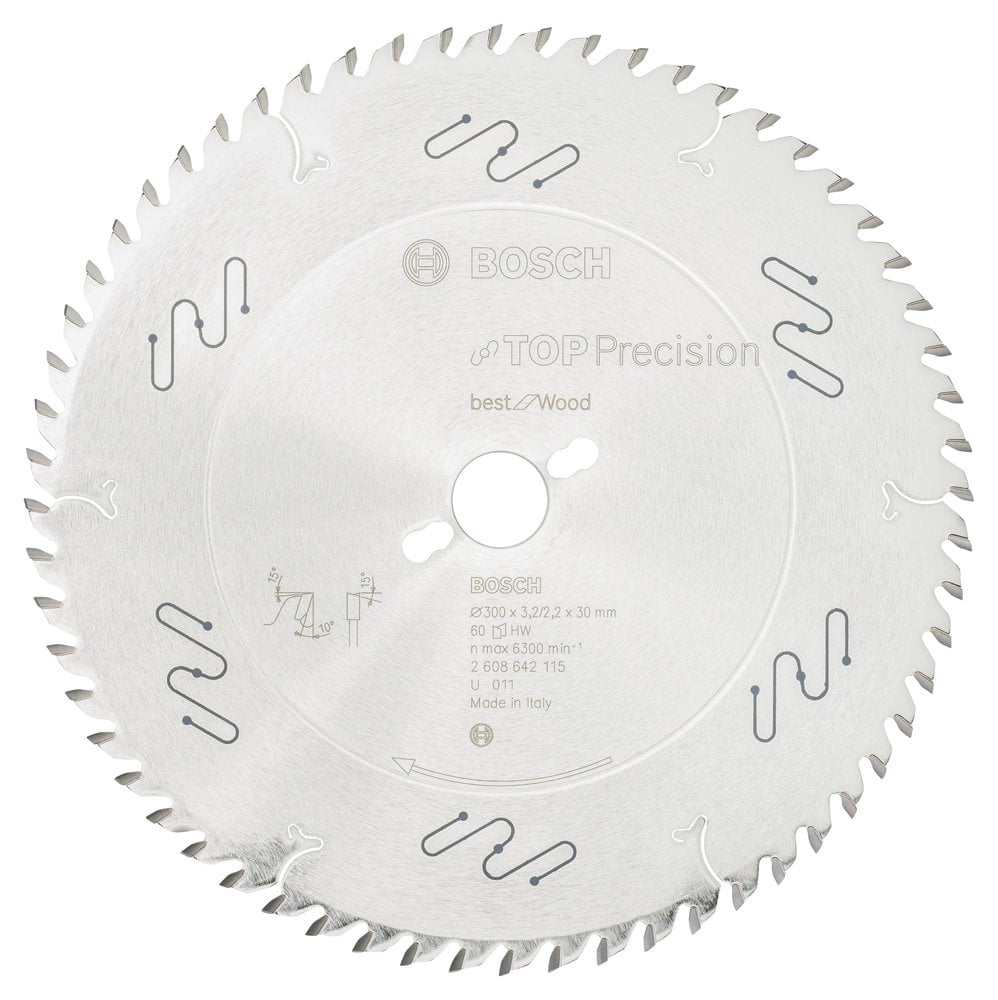 Bosch - Best Series Circular Saw Blade for Fine Cutting Wood 300*30 mm 60 Teeth