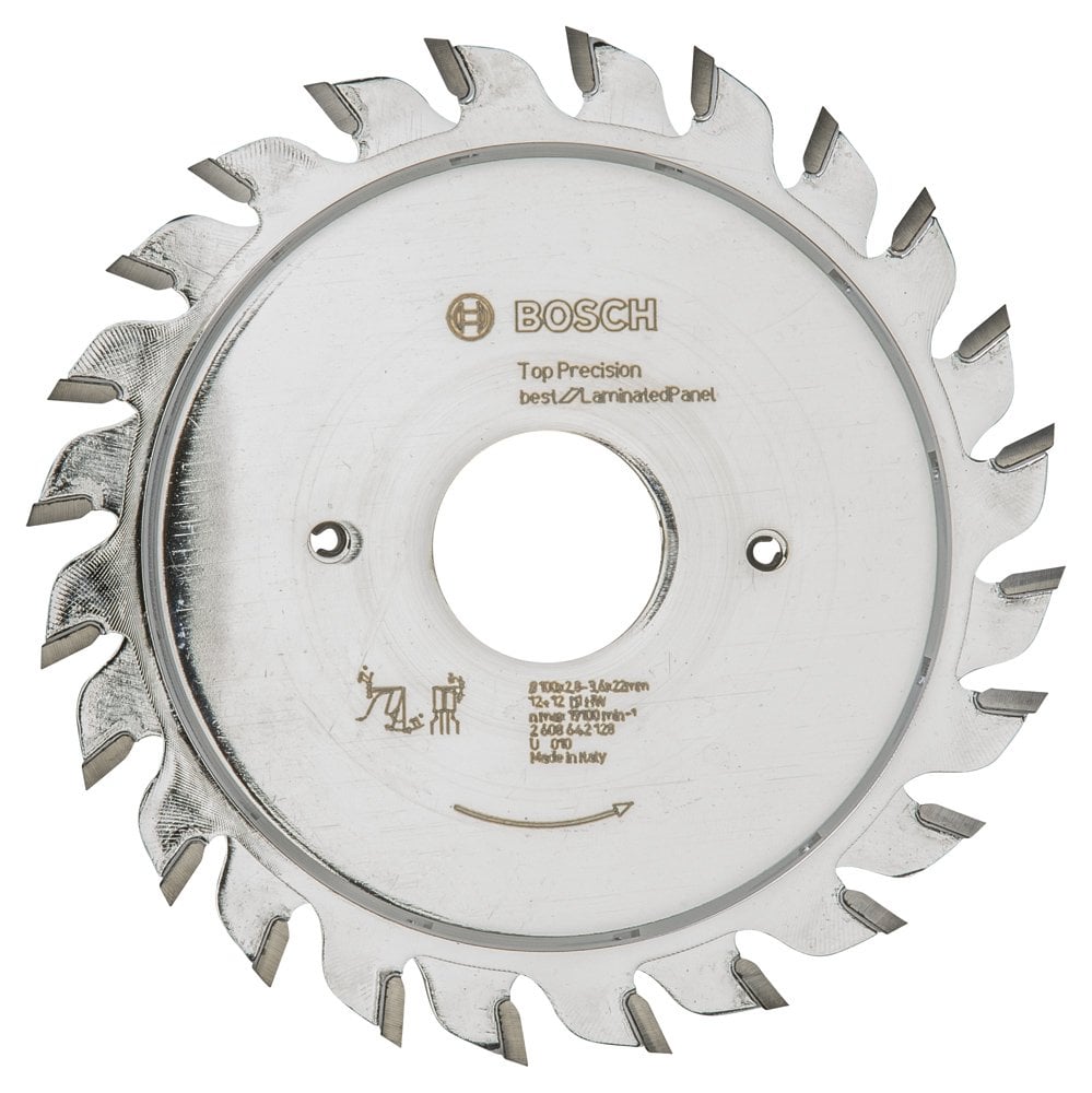 Bosch - Best Series Precision Cutting Laminate Panel Pre-Scratching Blade 100*22 mm 12+12 Teeth