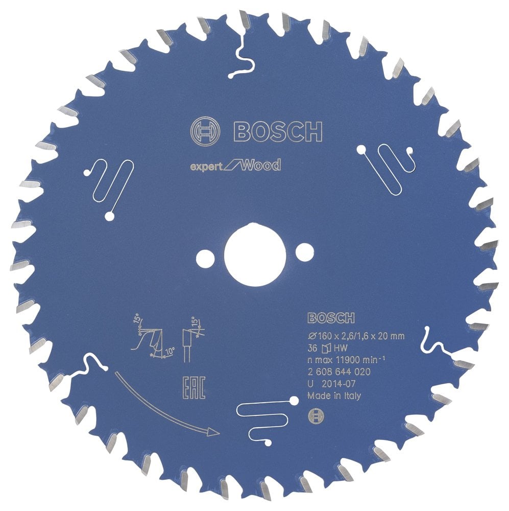 Bosch - Expert Series Circular Saw Blade for Wood 160*20 mm 36 Teeth