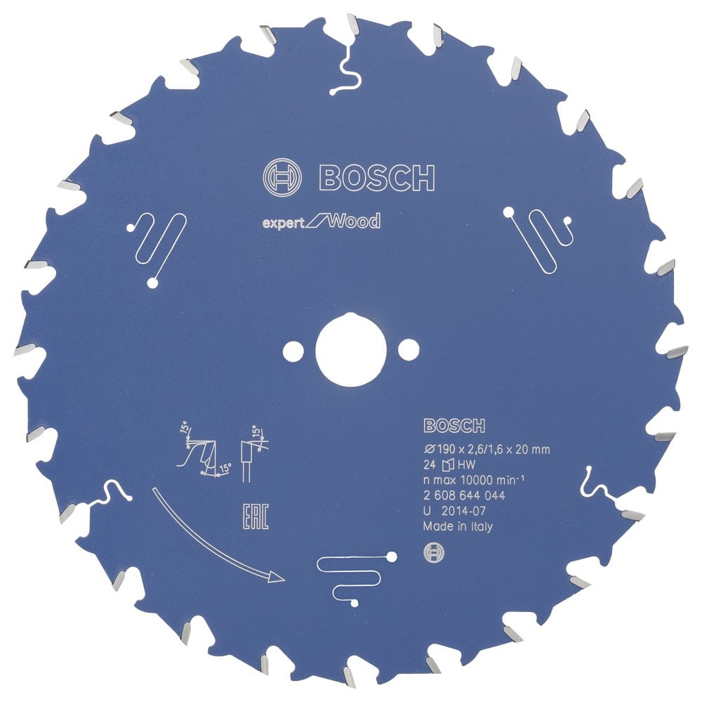 Bosch - Expert Series Circular Saw Blade for Wood 190*20 mm 24 Teeth