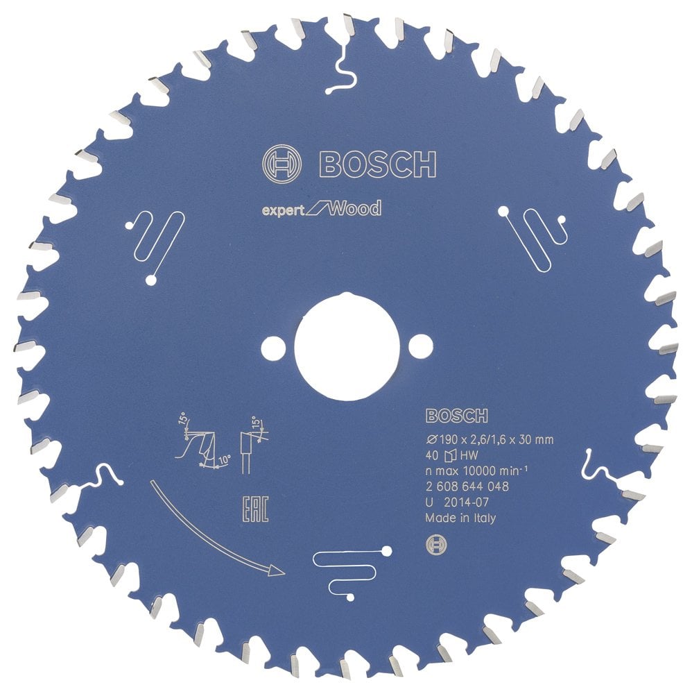 Bosch - Expert Series Circular Saw Blade for Wood 190*30 mm 40 Teeth