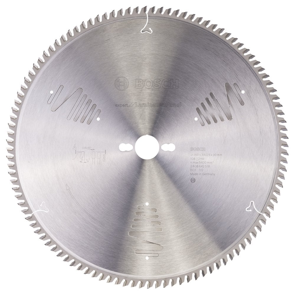 Bosch - Expert Series Circular Saw Blade for Laminated Panel 350*30 mm 108 Teeth