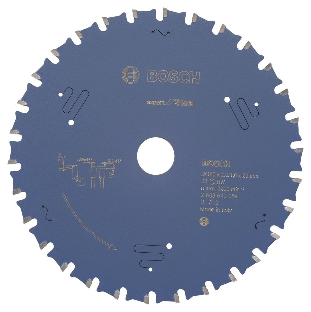 Bosch - Expert Series Circular Saw Blade for Metal 160*20 mm 30 Teeth